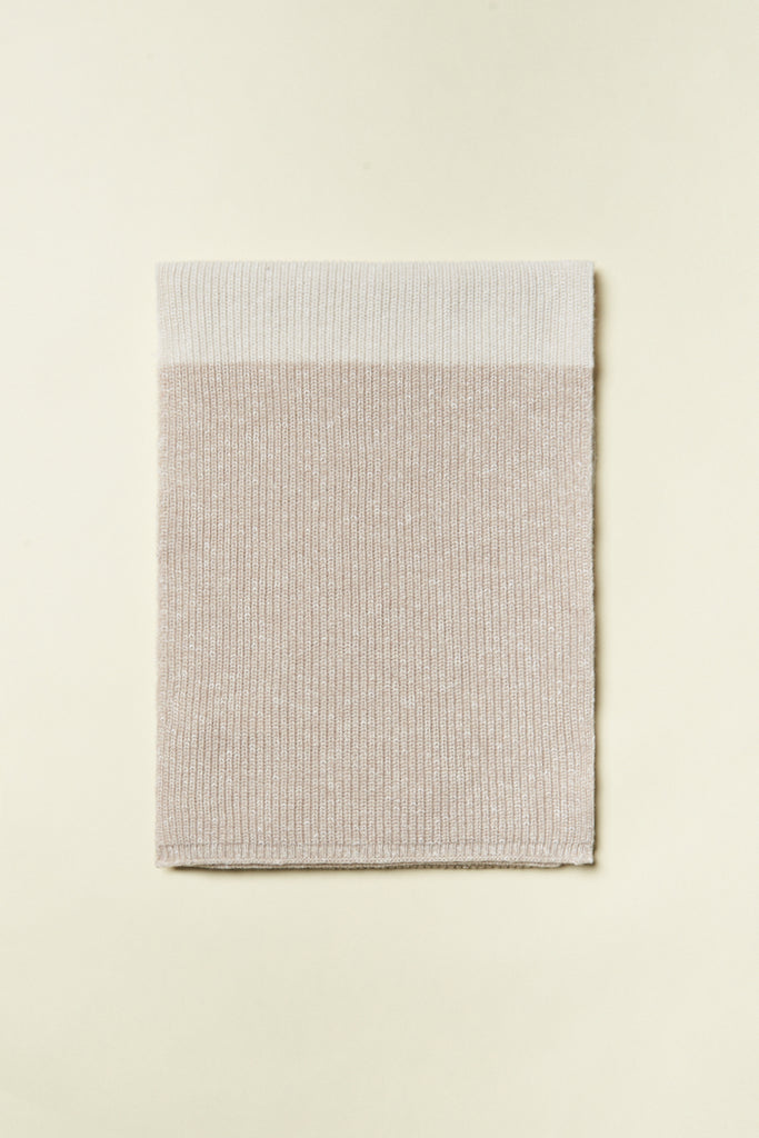 Wool and cashmere corn stitch scarf  