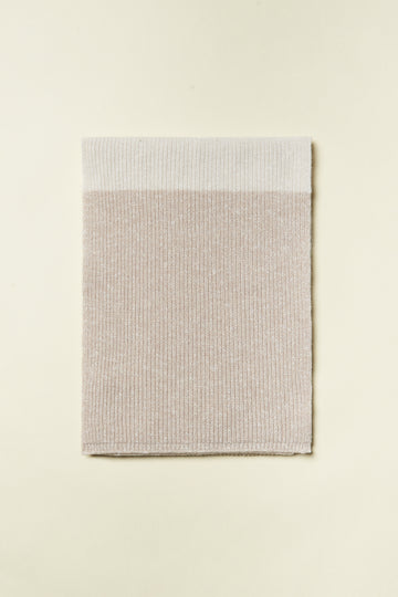Wool and cashmere corn stitch scarf  