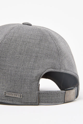 Cappello baseball in gabardina tecnica di lana