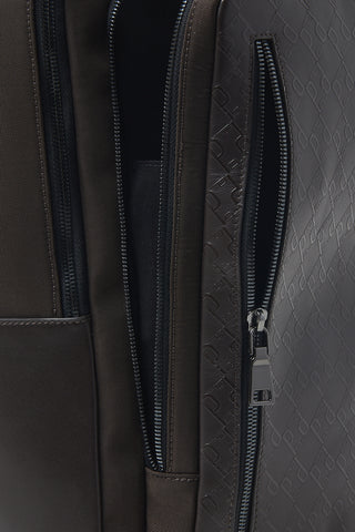 Genuine leather travel backpack