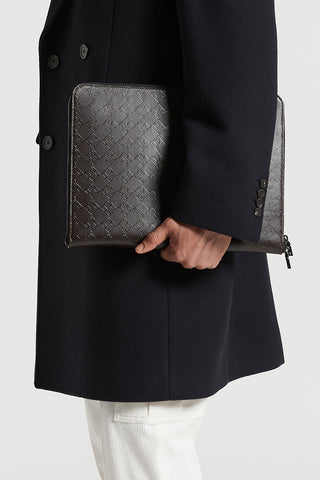 Men's leather clutch bag