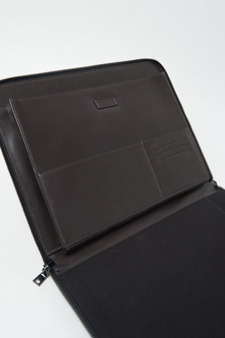 Men's leather clutch bag