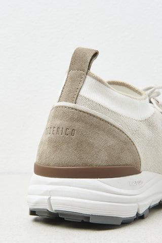 Sneakers in stretch melange cotton