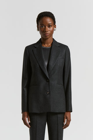 Lurex wool flannel blazer