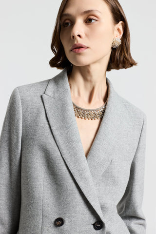 Cashmere wool gauze blazer