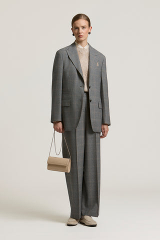 Blazer monopetto in flanella in pura lana 3 / 3