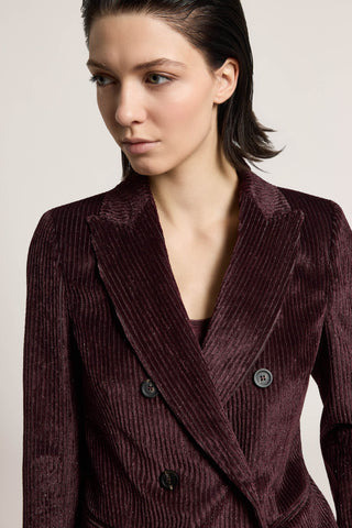 Blazer doppiopetto in velluto rocciatore