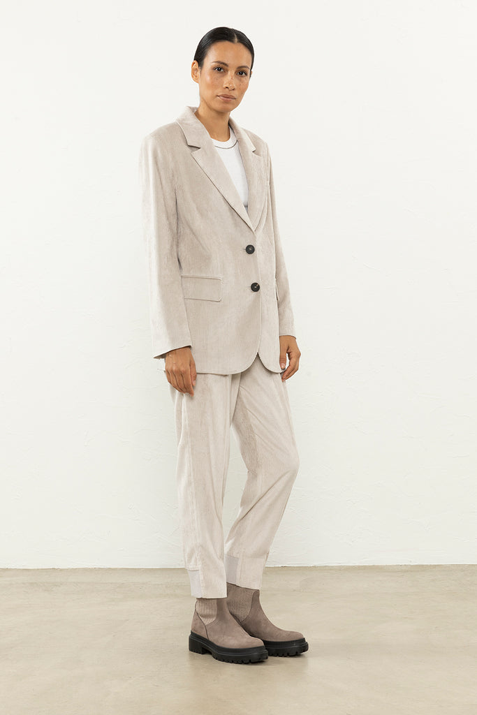 Corduroy single-breasted blazer  