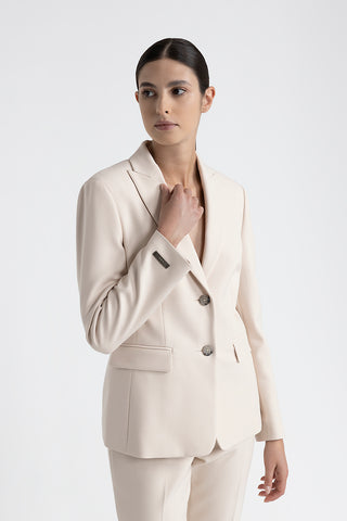 Double-face technical fabric  blazer  