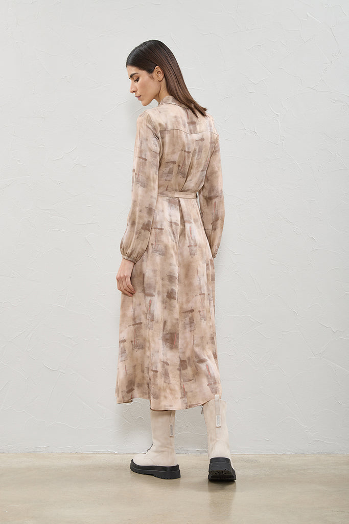 Viscose twill dress  