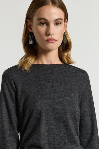 Fluid cotton wool jersey dress