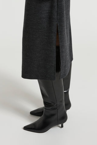 Fluid cotton wool jersey dress