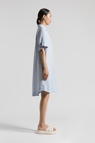 Viscose linen midi dress