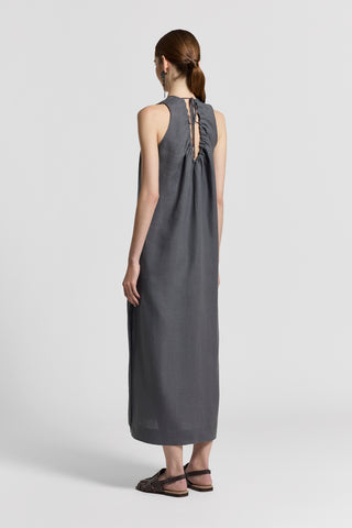 Long pure linen dress