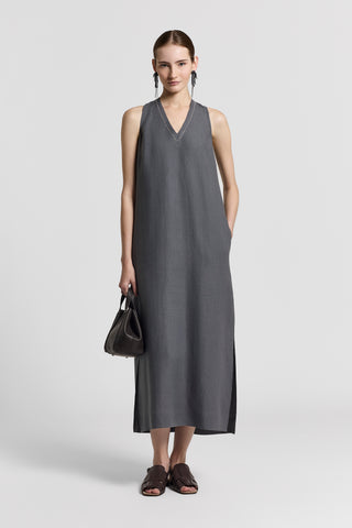 Long pure linen dress