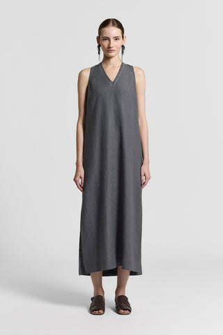 Long pure linen dress