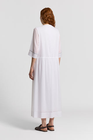 Long pure cotton voile dress