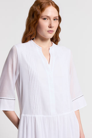 Long pure cotton voile dress