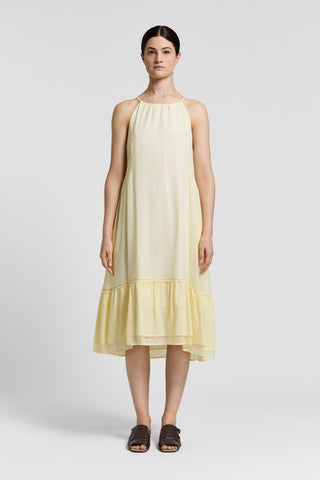 Abito midi in voile di puro cotone