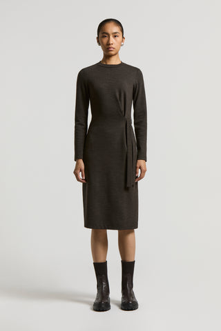 Fluid cotton wool jersey dress