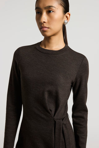Fluid cotton wool jersey dress