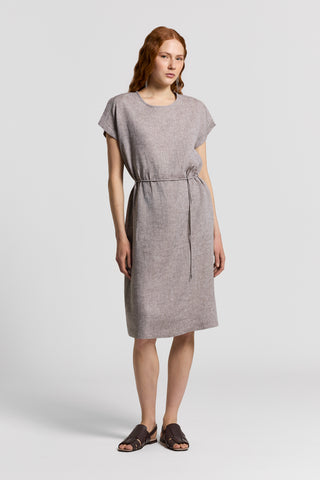 Lightweight pure linen canvas dress
