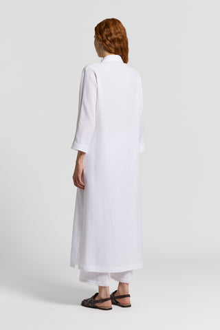 Long pure linen caftan