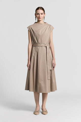 Sail-hand cotton midi dress