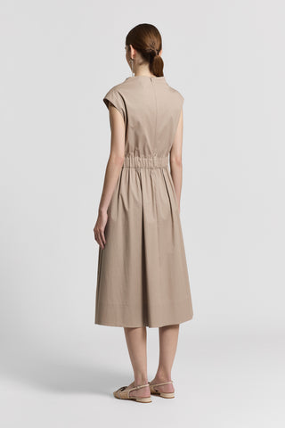 Sail-hand cotton midi dress