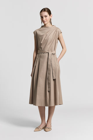 Sail-hand cotton midi dress