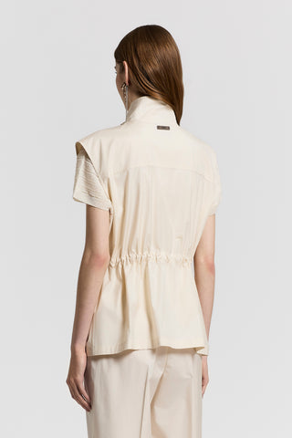 Lightweight technical cotton safari jacket