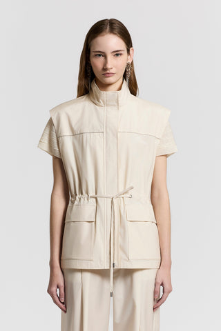 Lightweight technical cotton safari jacket