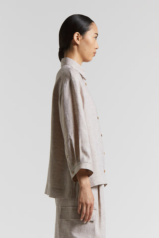 Light and cool pure linen shirt