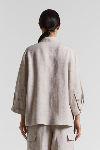 Light and cool pure linen shirt