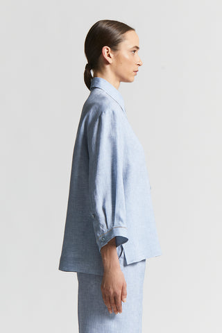 Light and cool pure linen shirt