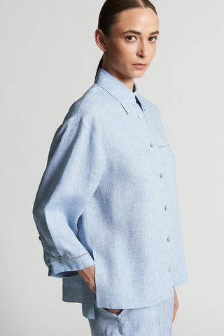 Light and cool pure linen shirt