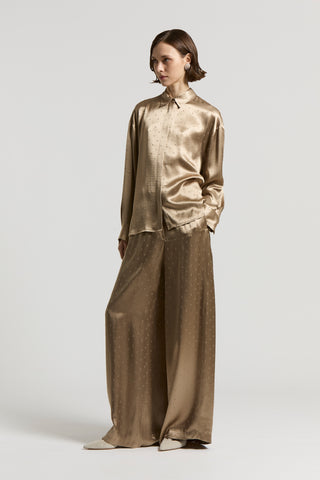 Viscose satin trousers