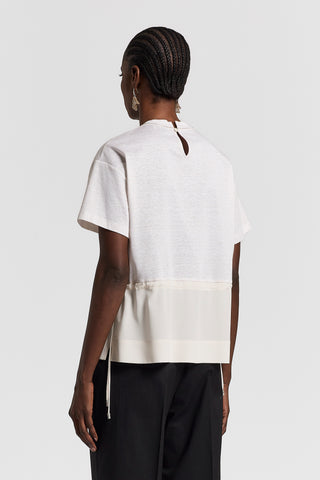 Cotton, linen and silk T-shirt