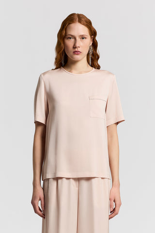 T-shirt in raso di viscosa