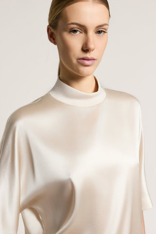 Blusa in raso di seta