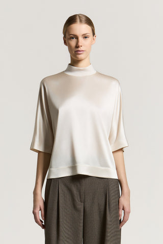 Blusa in raso di seta