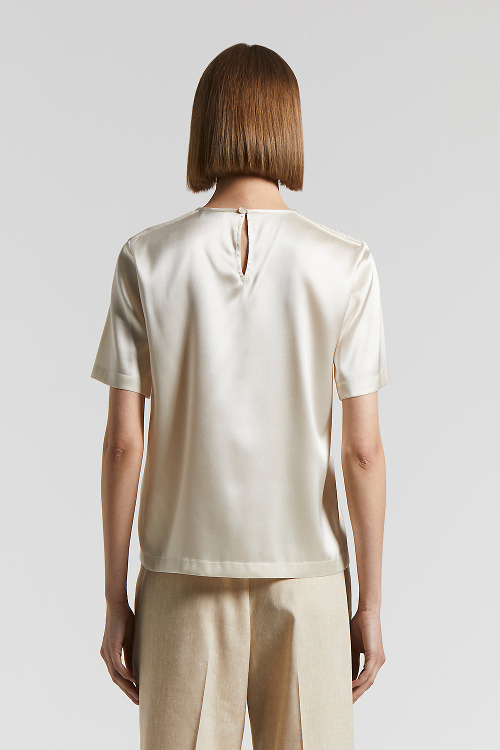 Tシャツ・カットソー PESERICO FW23 Silk satin T-shirt (S06911 02372 648) Peserico Silk Satin T-shirt | italist