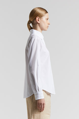 Stretch cotton poplin shirt