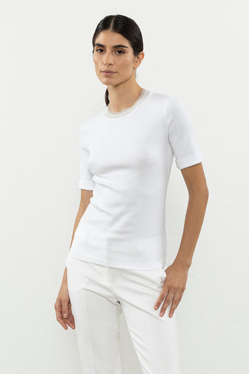 Tricot neck top  