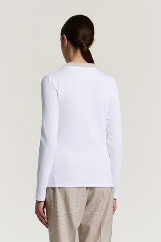 T-shirt in microcostina jersey di cotone