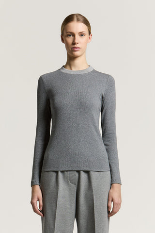 T-shirt in microcostina jersey di cotone