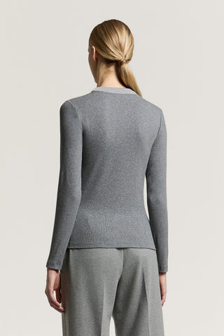 T-shirt in microcostina jersey di cotone