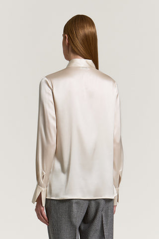 Camicia in raso di seta