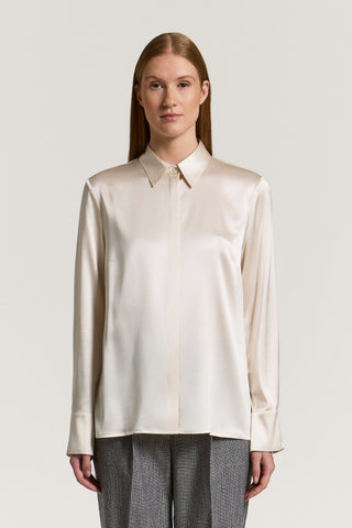 Camicia in raso di seta
