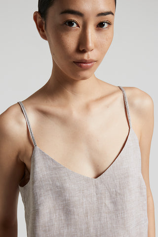 Pure Linen V-neck top